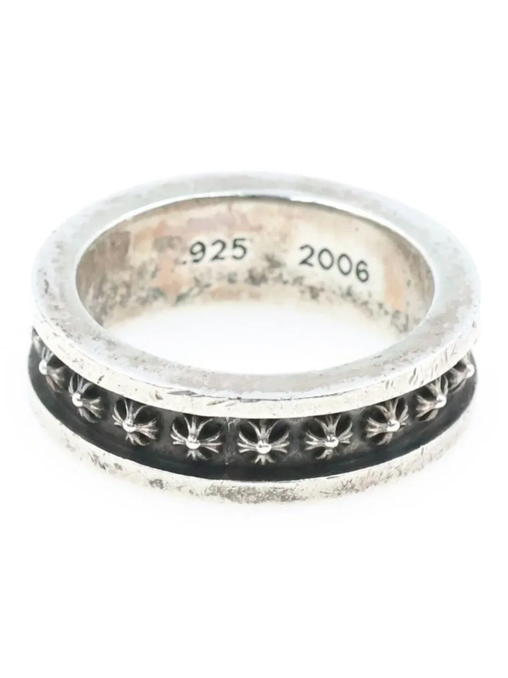 Chrome Hearts Mini CH Plus Ring Silver